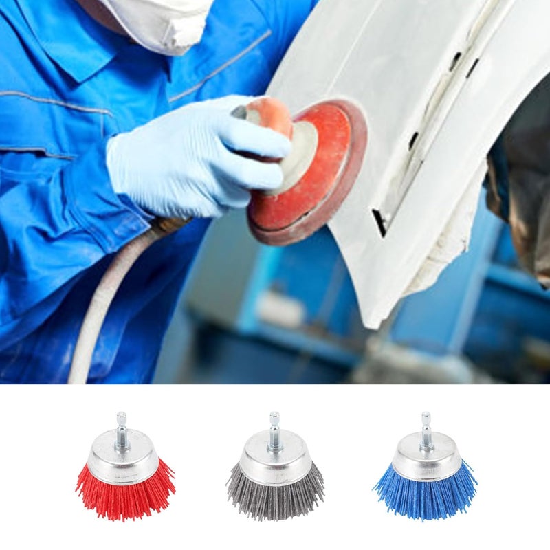 Blue Abrasive Filament Brush For Drill Metal Wood Polishing And Grinding - Image 2